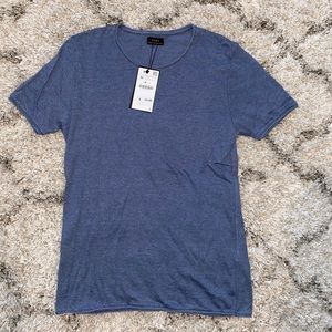 Men’s Zara Soft Knit Tee * Blue * NWT